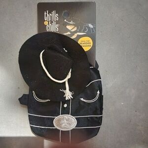 NWT Thrills & Chills Pet Reptile Cowboy Halloween Costume Bearded Dragon New